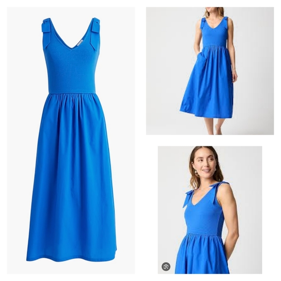 J. Crew Dresses & Skirts - J. Crew Bow-strap knit Top  Mixy Dress MSRP $89